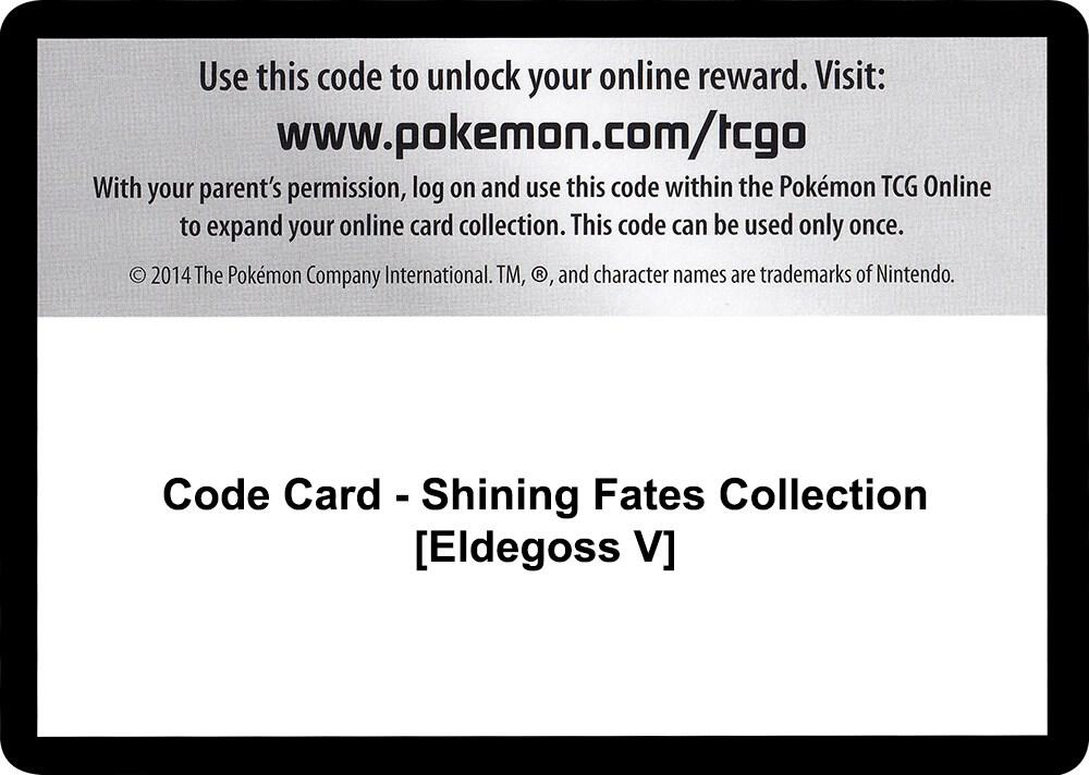 Code Card Shining Fates Collection Eldegoss V  (Shining Fates)  | Good Games Adelaide SA
