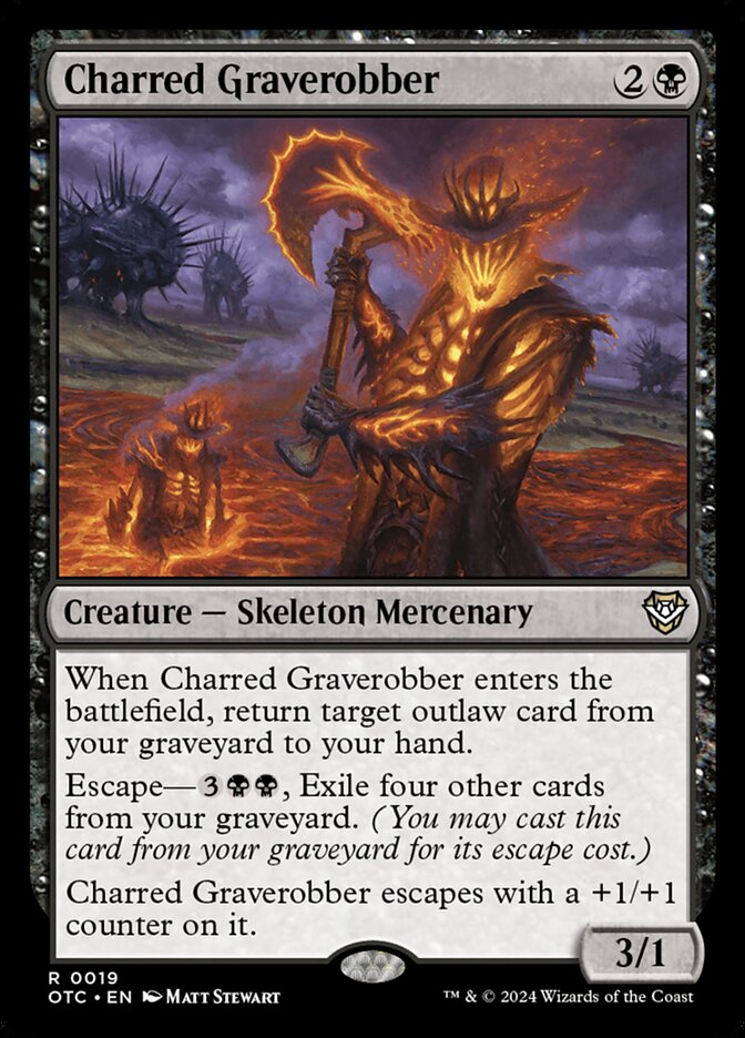 Charred Graverobber 19 (Commander: Outlaws of Thunder Junction)  | Good Games Adelaide SA