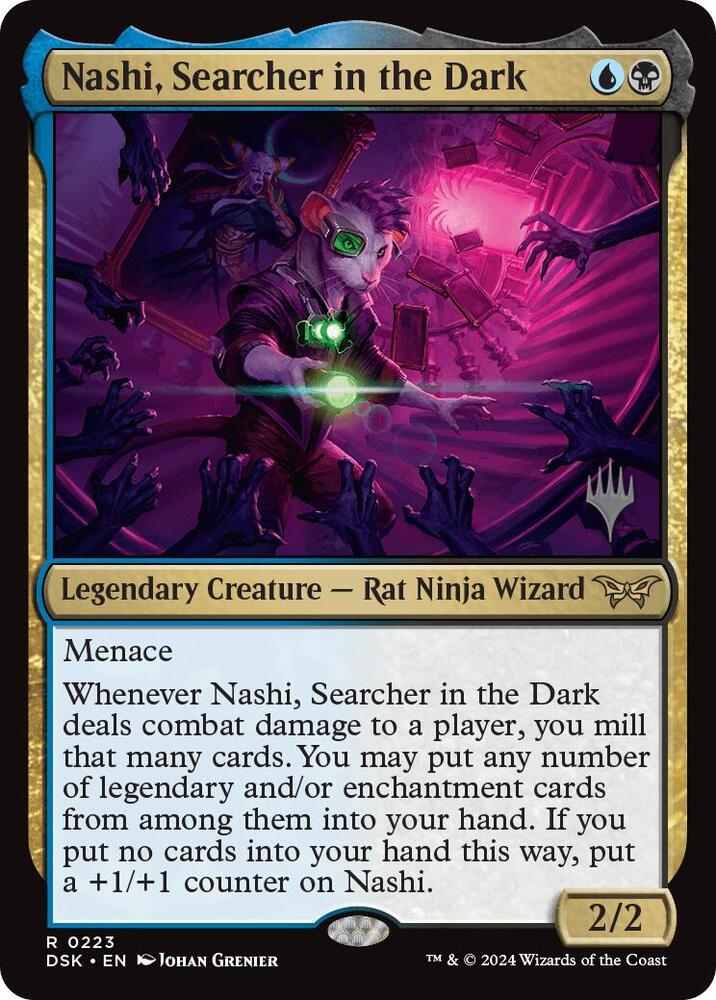 Nashi, Searcher in the Dark 223 (Promo Pack: Duskmourn: House of Horror)  - Foil | Good Games Adelaide SA