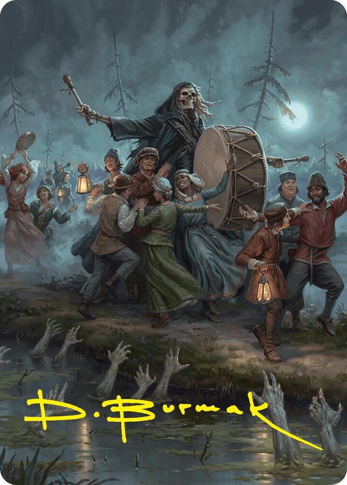 Blasphemous Edict Art Card 35 54 Gold Stamped Signature 35 (Art Series: Foundations)  | Good Games Adelaide SA