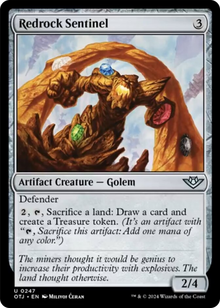 Redrock Sentinel [Outlaws of Thunder Junction] | Good Games Adelaide SA