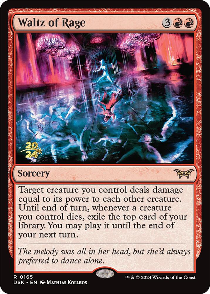 Waltz of Rage [Duskmourn: House of Horror Prerelease Promos] | Good Games Adelaide SA