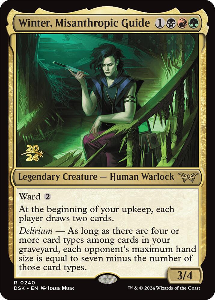 Winter, Misanthropic Guide [Duskmourn: House of Horror Prerelease Promos] | Good Games Adelaide SA
