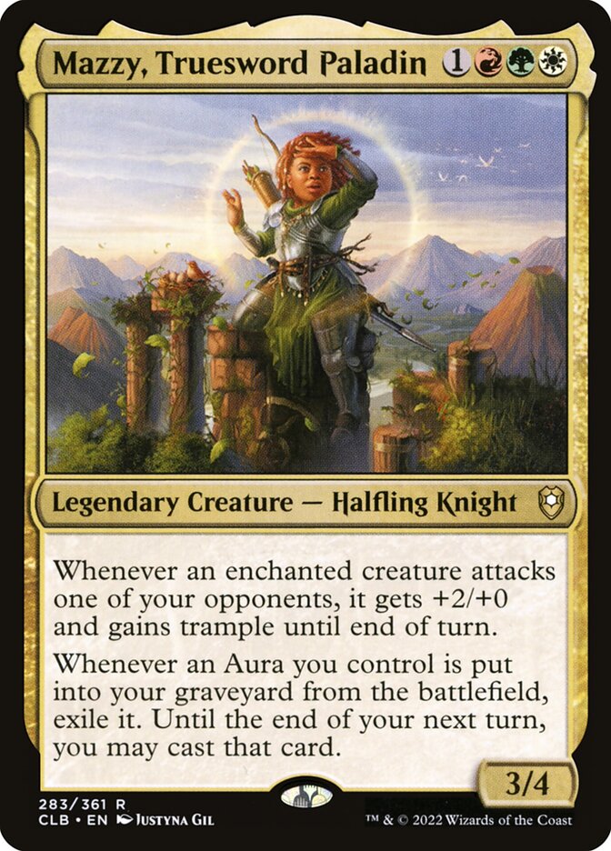 Mazzy, Truesword Paladin 283 (Commander Legends: Battle for Baldur's Gate)  - Foil | Good Games Adelaide SA