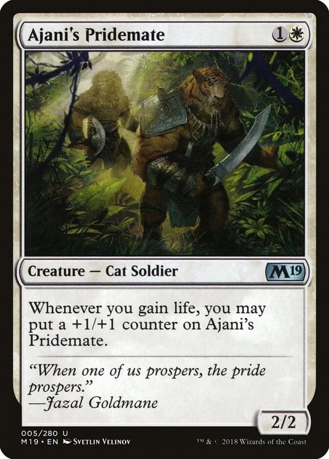 Ajani's Pridemate 5 (Core Set 2019)  | Good Games Adelaide SA