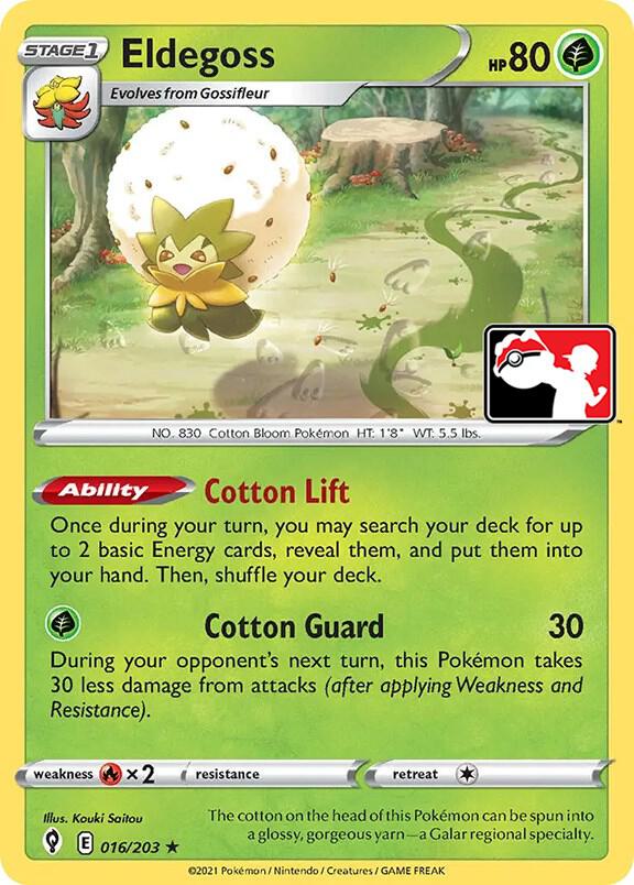 Eldegoss Series 1 016/203 (Prize Pack Series Cards)  | Good Games Adelaide SA