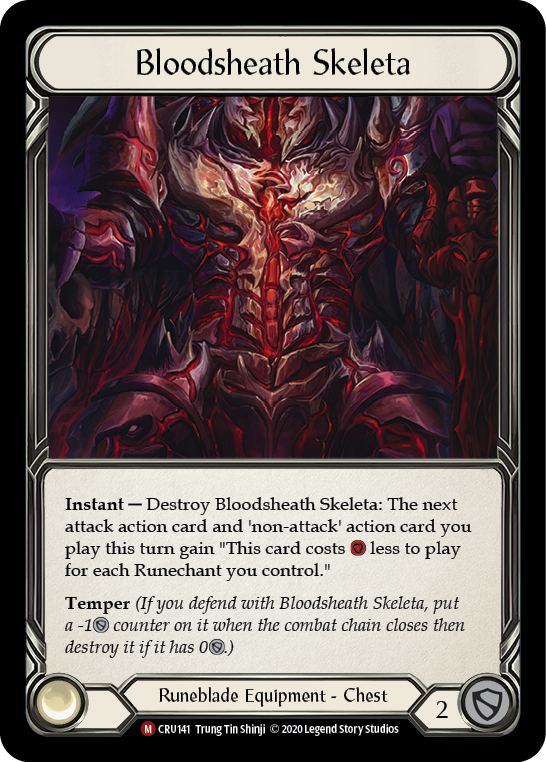 Bloodsheath Skeleta [CRU141] 1st Edition Normal | Good Games Adelaide SA