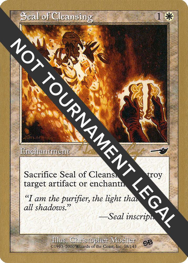 Seal of Cleansing 2000 Tom van de Logt NMS SB  (World Championship Decks)  | Good Games Adelaide SA