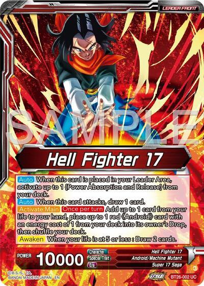 Hell Fighter 17 // Super 17, Anti-Saiyan Killing Machine (Alternate Art) (BT26-002) [Ultimate Advent] | Good Games Adelaide SA