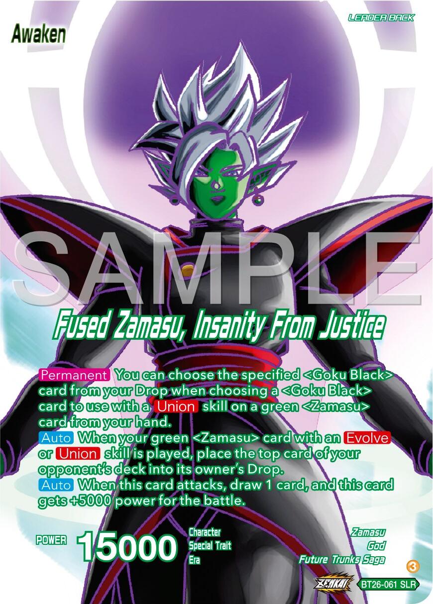 Zamasu // Fused Zamasu, Insanity From Justice (Alternate Art) (BT26-061) [Ultimate Advent] | Good Games Adelaide SA
