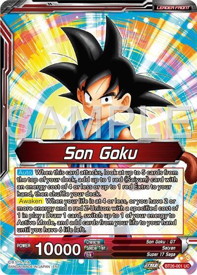 Son Goku // Son Goku & Android 18, Unexpected Tag Team (Alternate Art) (BT26-001) [Ultimate Advent] | Good Games Adelaide SA