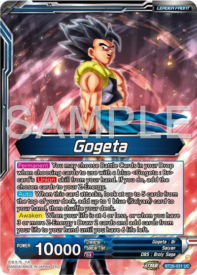 Gogeta // SSB Gogeta, Mighty Fusion Warrior (Alternate Art) (BT26-031) [Ultimate Advent] | Good Games Adelaide SA