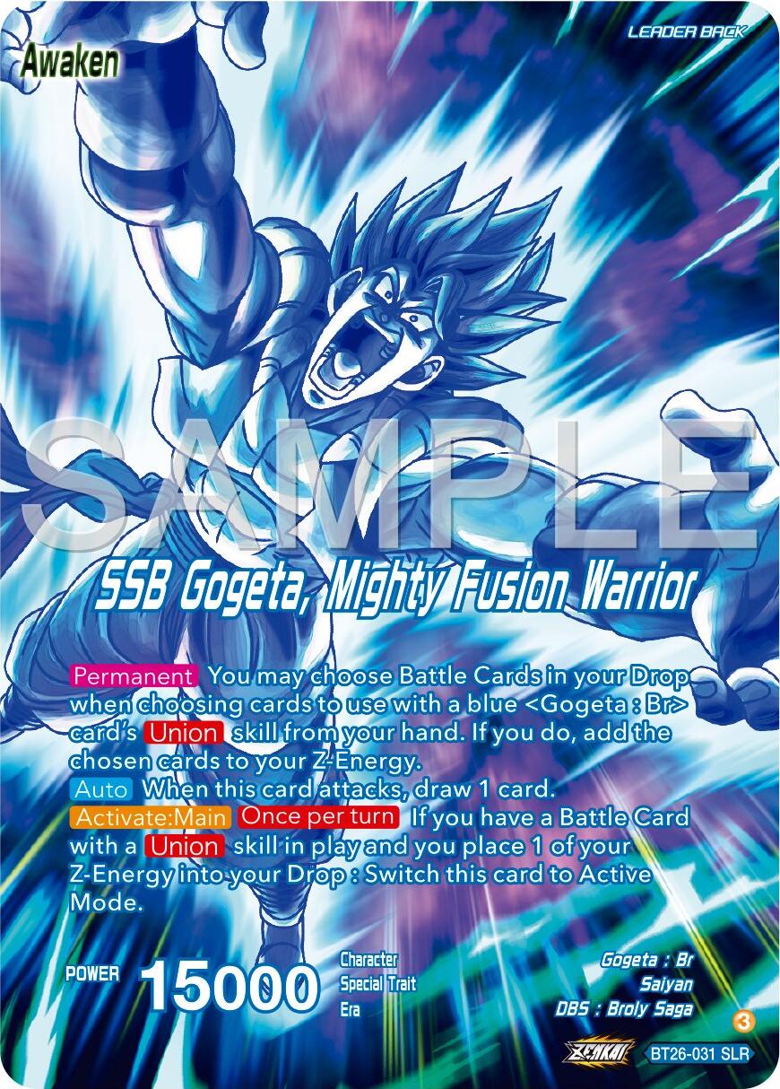 Gogeta // SSB Gogeta, Mighty Fusion Warrior (Alternate Art) (BT26-031) [Ultimate Advent] | Good Games Adelaide SA