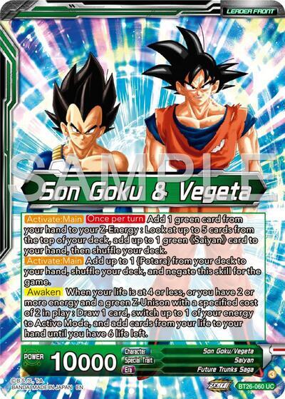 Son Goku & Vegeta // Vegito, Prodigious Fusion (Alternate Art) (BT26-060) [Ultimate Advent] | Good Games Adelaide SA