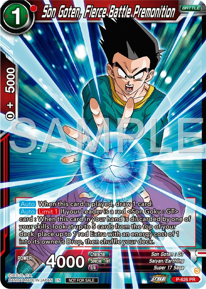 Son Goten, Fierce Battle Premonition (Zenkai Series Tournament Pack Vol.9) (P-626) [Promotion Cards] | Good Games Adelaide SA
