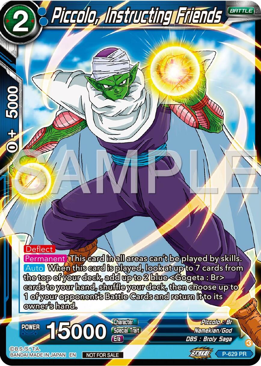 Piccolo, Instructing Friends (Zenkai Series Tournament Pack Vol.9) (P-629) [Promotion Cards] | Good Games Adelaide SA
