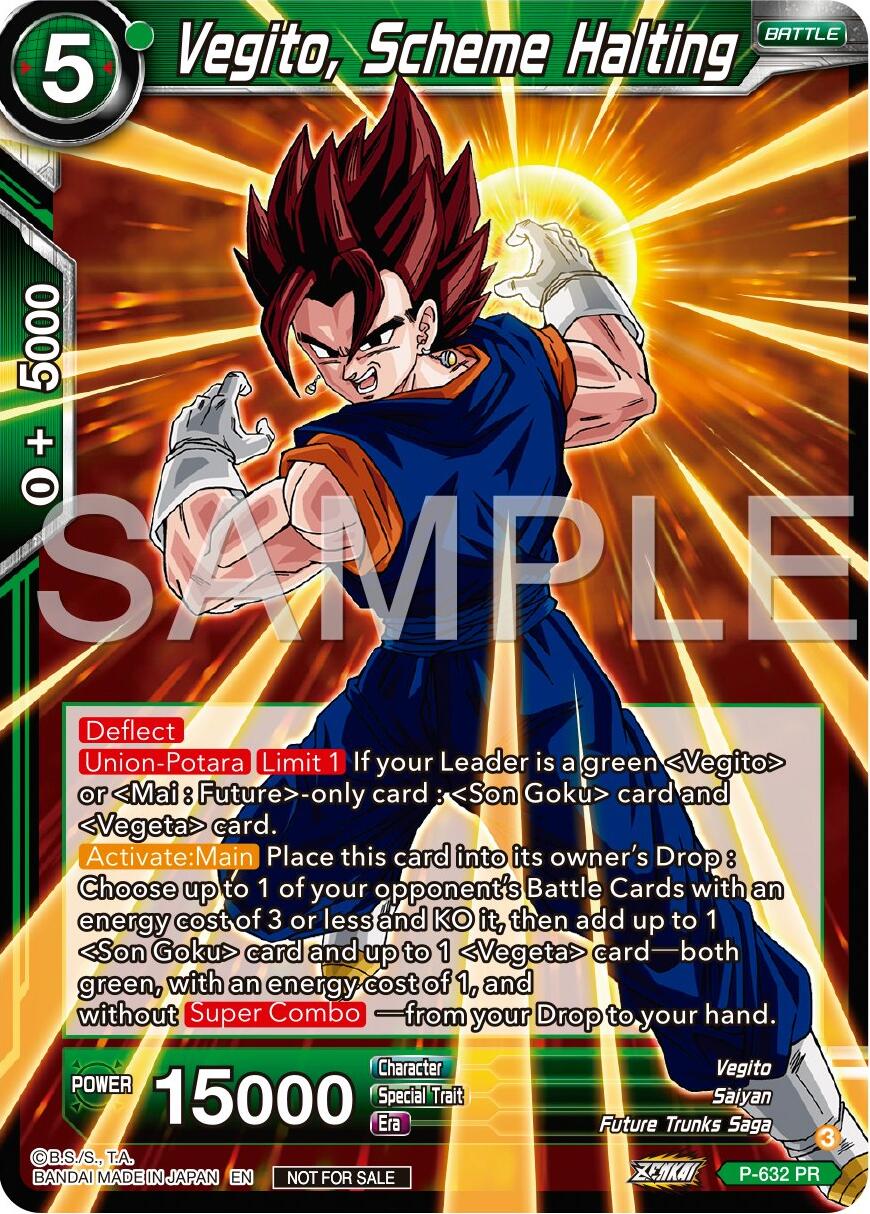 Vegito, Scheme Halting (Zenkai Series Tournament Pack Vol.9) (P-632) [Promotion Cards] | Good Games Adelaide SA