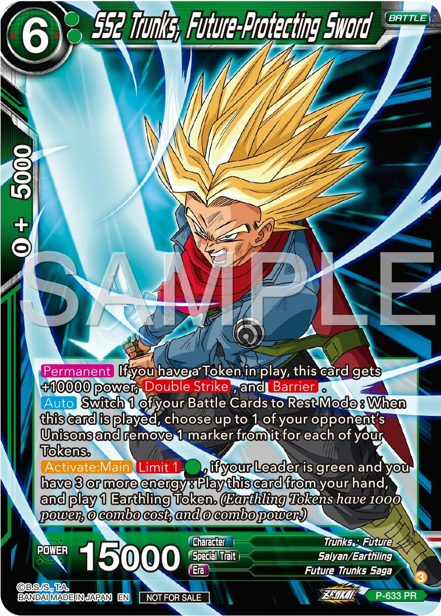 SS2 Trunks, Future-Protecting Sword (Zenkai Series Tournament Pack Vol.9) (P-633) [Promotion Cards] | Good Games Adelaide SA
