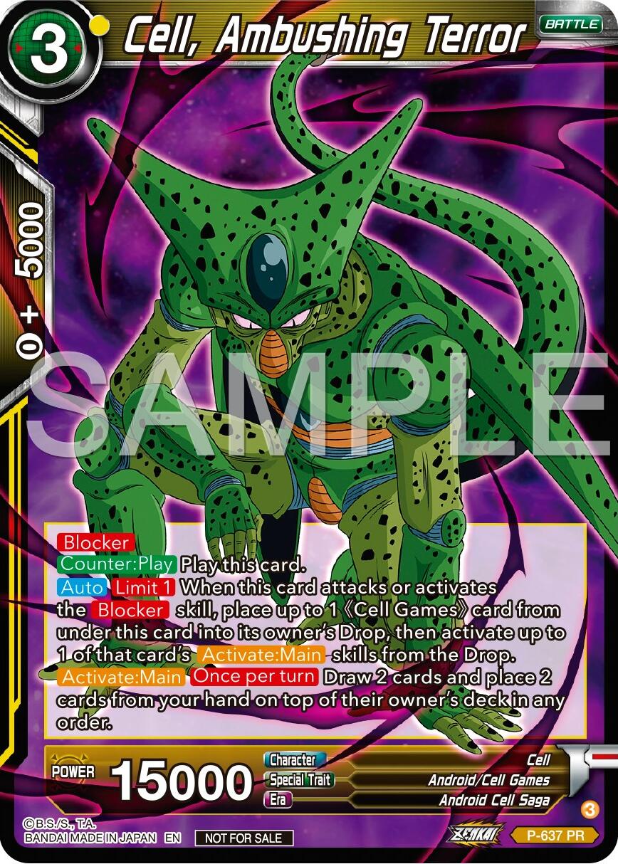 Cell, Ambushing Terror (Zenkai Series Tournament Pack Vol.9) (P-637) [Promotion Cards] | Good Games Adelaide SA