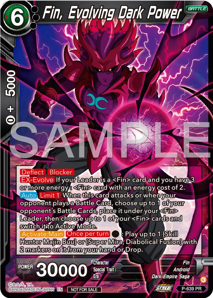 Fin, Evolving Dark Power (Zenkai Series Tournament Pack Vol.9) (P-639) [Promotion Cards] | Good Games Adelaide SA