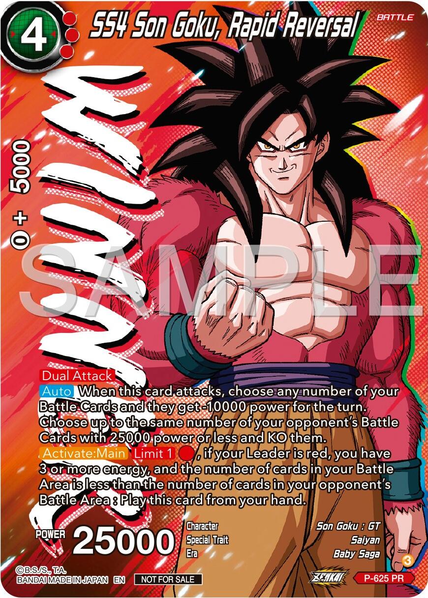 SS4 Son Goku, Rapid Reversal (Zenkai Series Tournament Pack Vol.9) (Winner) (P-625) [Promotion Cards] | Good Games Adelaide SA