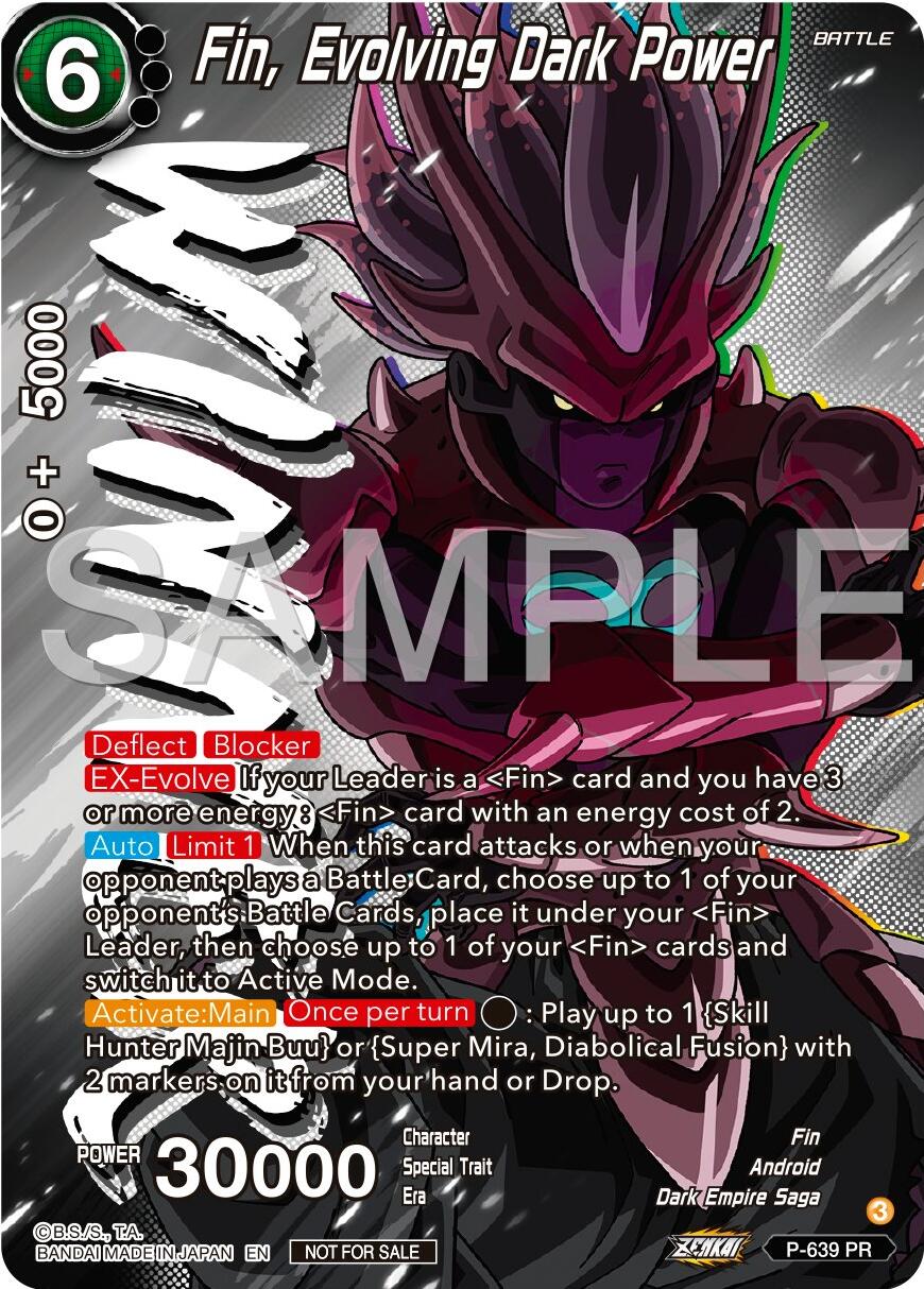 Fin, Evolving Dark Power (Zenkai Series Tournament Pack Vol.9) (Winner) (P-639) [Promotion Cards] | Good Games Adelaide SA