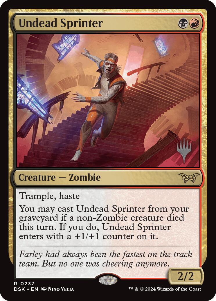 Undead Sprinter [Duskmourn: House of Horror Promos] | Good Games Adelaide SA