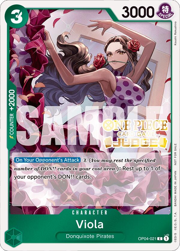 Viola (Judge Pack Vol. 4) [One Piece Promotion Cards] | Good Games Adelaide SA