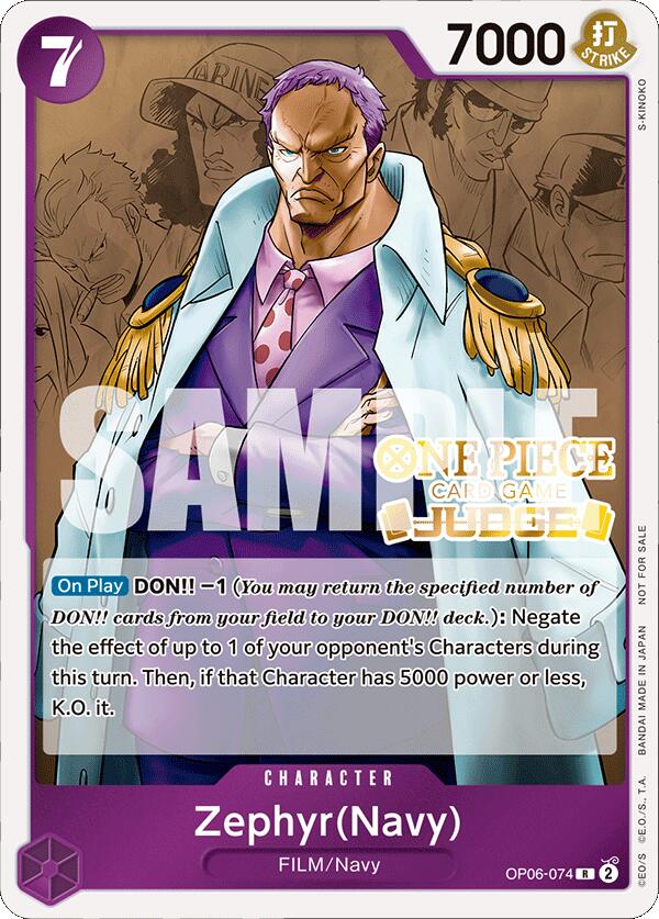 Zephyr (Navy) (Judge Pack Vol. 4) [One Piece Promotion Cards] | Good Games Adelaide SA