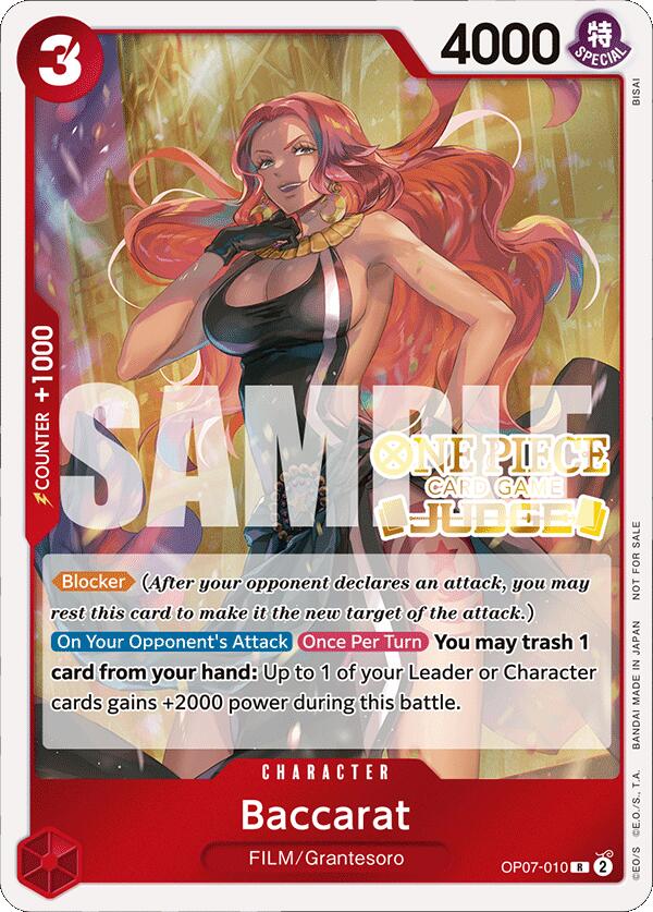 Baccarat (Judge Pack Vol. 4) [One Piece Promotion Cards] | Good Games Adelaide SA
