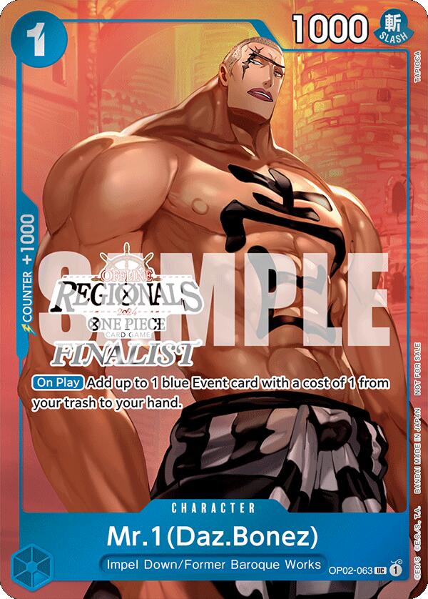 Mr.1 (Daz.Bonez) (Offline Regional 2024 Vol. 3) [Finalist] [One Piece Promotion Cards] | Good Games Adelaide SA