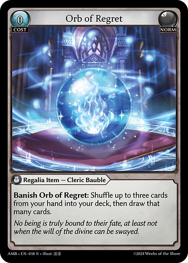Orb of Regret (018) [Mortal Ambition] | Good Games Adelaide SA