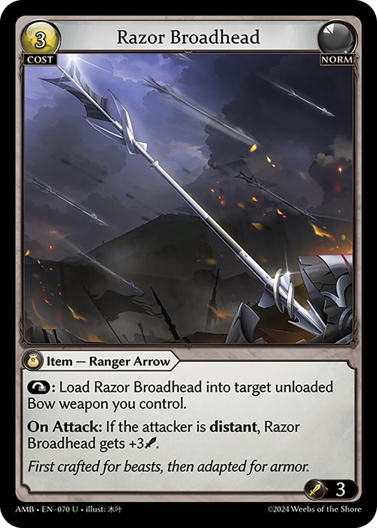 Razor Broadhead (070) [Mortal Ambition] | Good Games Adelaide SA