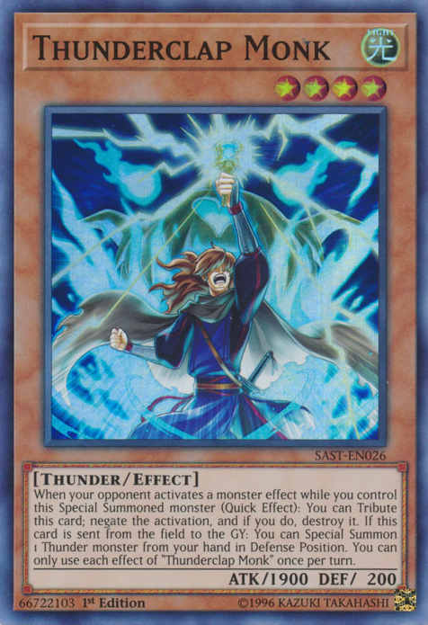 Thunderclap Monk [SAST-EN026] Super Rare | Good Games Adelaide SA