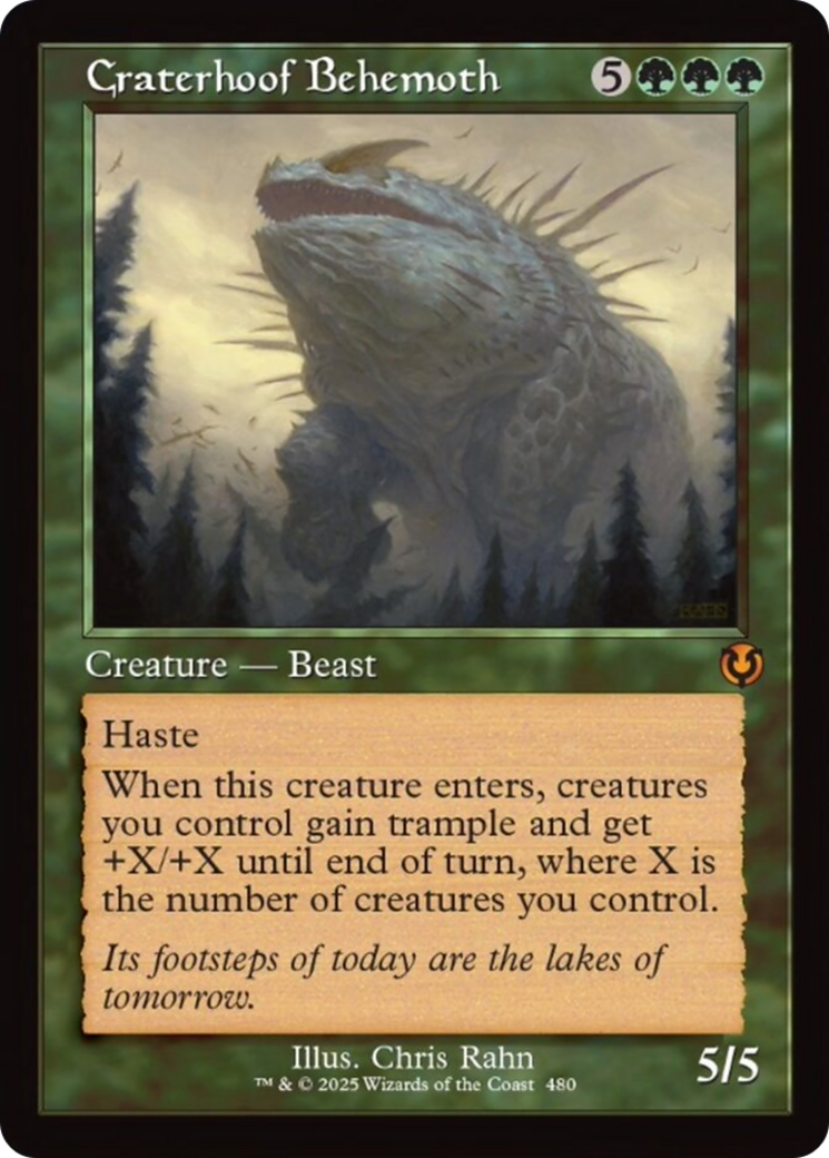 Craterhoof Behemoth (Retro Frame) [Innistrad Remastered] | Good Games Adelaide SA