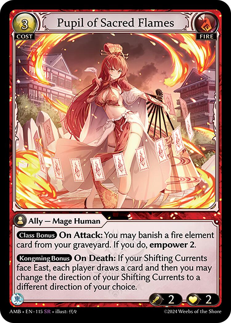 Pupil of Sacred Flames (115) [Mortal Ambition] | Good Games Adelaide SA