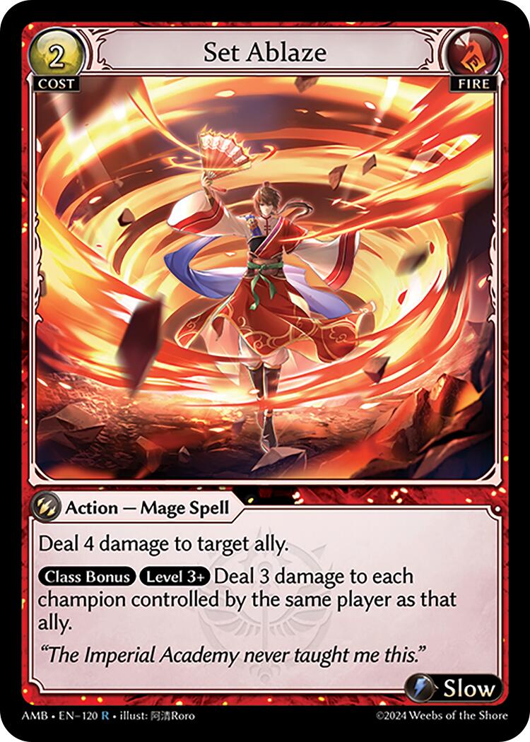 Set Ablaze (120) [Mortal Ambition] | Good Games Adelaide SA
