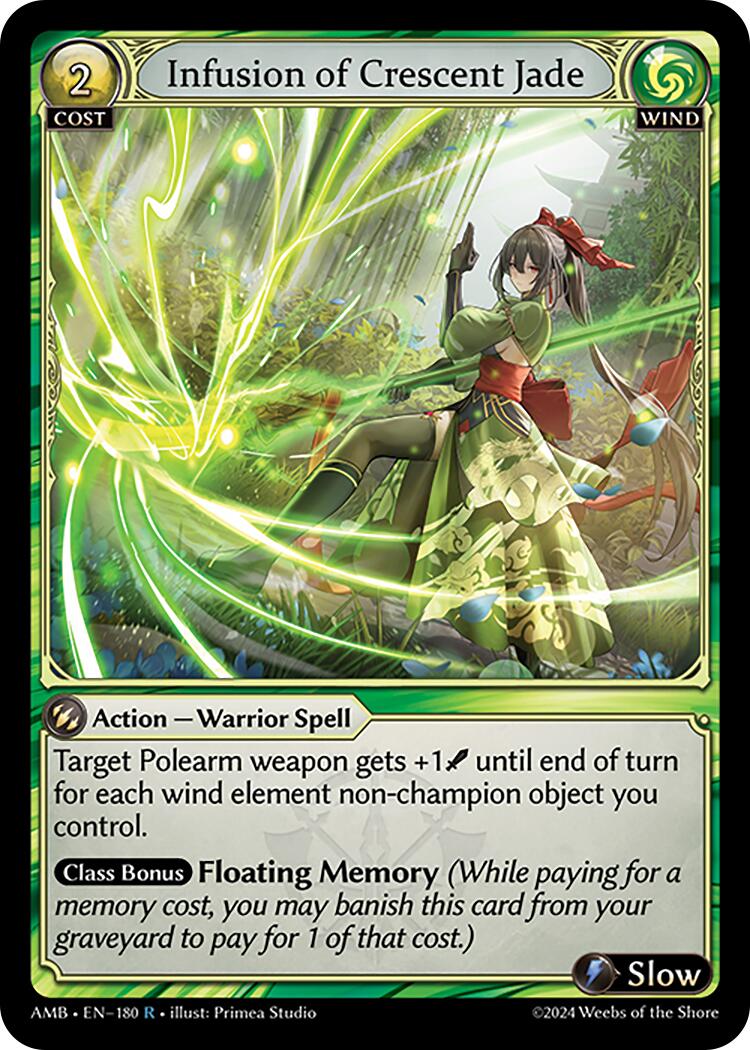 Infusion of Crescent Jade (180) [Mortal Ambition] | Good Games Adelaide SA