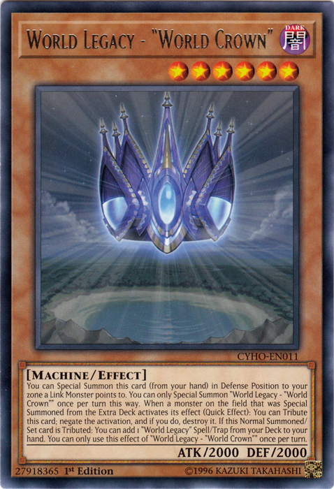 World Legacy - "World Crown" [CYHO-EN011] Rare | Good Games Adelaide SA