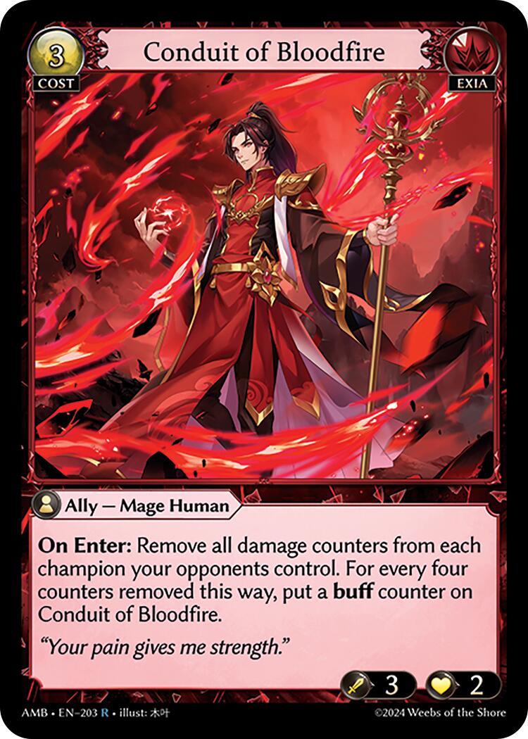 Conduit of Bloodfire (203) [Mortal Ambition] | Good Games Adelaide SA