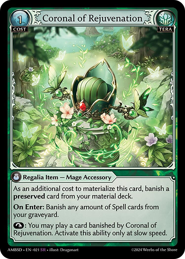 Coronal of Rejuvenation (021) [Mortal Ambition Starter Decks] | Good Games Adelaide SA