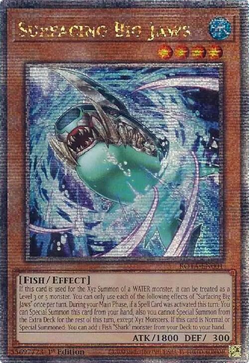 Surfacing Big Jaws (Quarter Century Secret Rare) [ROTA-EN001] Quarter Century Secret Rare | Good Games Adelaide SA