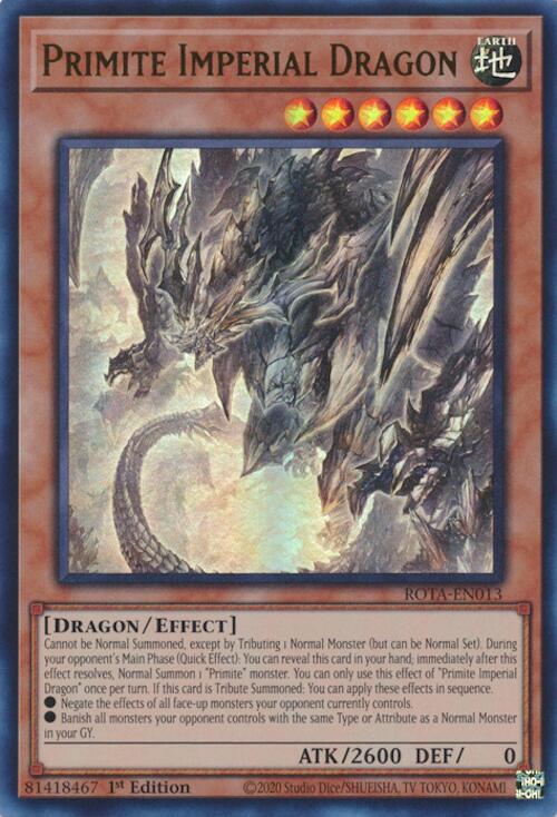 Primite Imperial Dragon [ROTA-EN013] Ultra Rare | Good Games Adelaide SA
