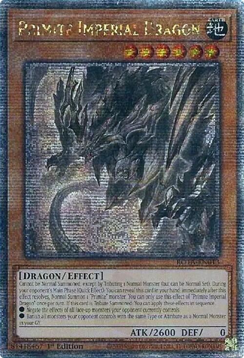 Primite Imperial Dragon (Quarter Century Secret Rare) [ROTA-EN013] Quarter Century Secret Rare | Good Games Adelaide SA