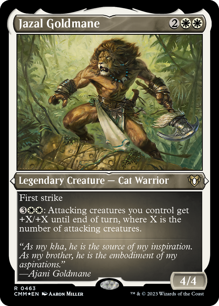 Jazal Goldmane (Foil Etched) [Commander Masters] | Good Games Adelaide SA