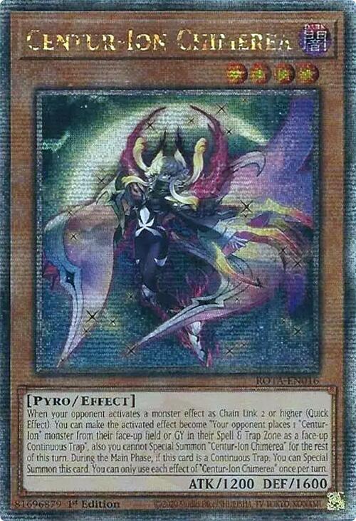 Centur-Ion Chimerea (Quarter Century Secret Rare) [ROTA-EN016] Quarter Century Secret Rare | Good Games Adelaide SA