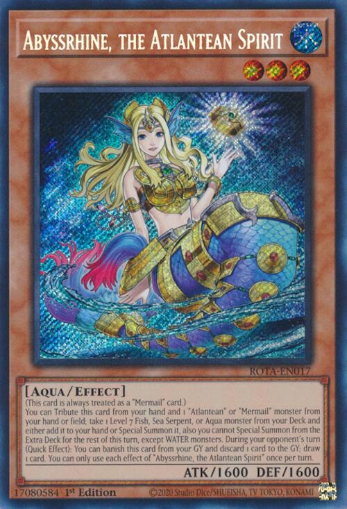 Abyssrhine, the Atlantean Spirit [ROTA-EN017] Secret Rare | Good Games Adelaide SA
