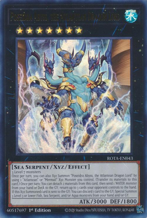 Poseidra Abyss, the Atlantean Dragon Lord [ROTA-EN043] Ultra Rare | Good Games Adelaide SA