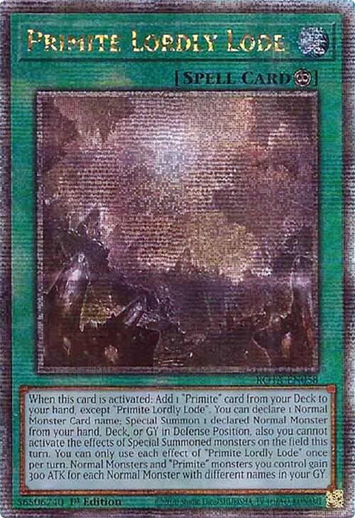 Primite Lordly Lode (Quarter Century Secret Rare) [ROTA-EN058] Quarter Century Secret Rare | Good Games Adelaide SA