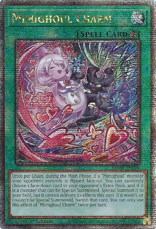Mimighoul Charm (Quarter Century Secret Rare) [ROTA-EN096] Quarter Century Secret Rare | Good Games Adelaide SA